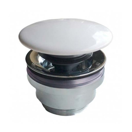 Клапан донный  с керамической крышкой для раковин PLAZA