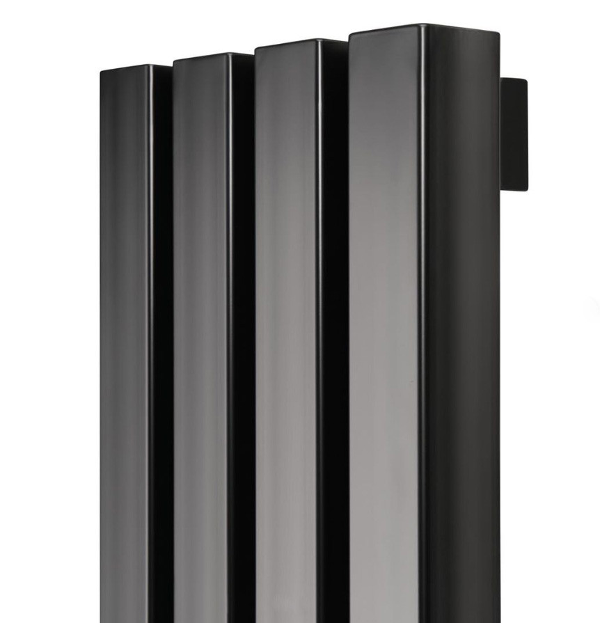 Радиатор вертикальный, горизонтальный КДР "плоский" 2000х190 3 секции черный